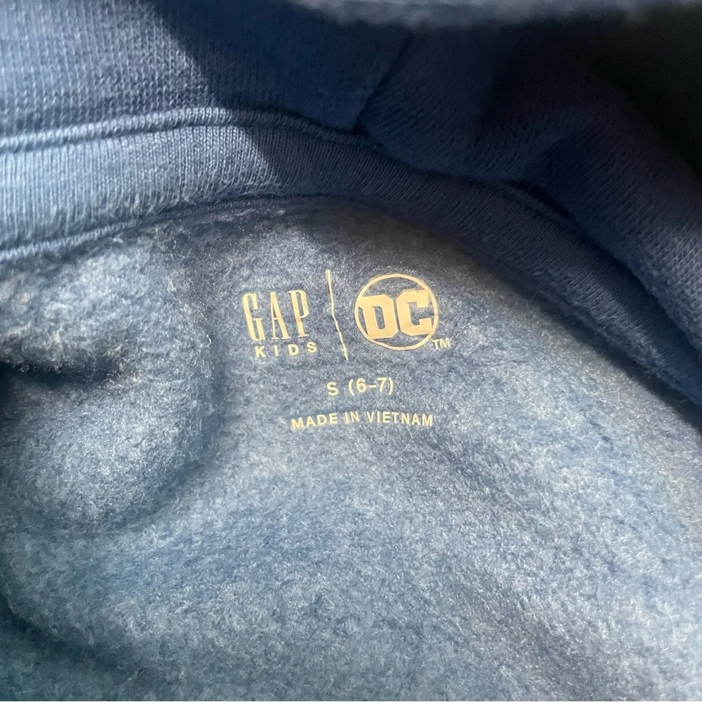 GAP Kids‎ VintageSoft DC Graphic Superman Hoodie Boys Size Small